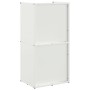 Leñero blanco 40x30x80 cm Acero laminado en frío de , Bolsas y soportes de leña - Ref: Foro24-864188, Precio: 82,21 €, Descue...