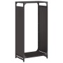 Leñero negro 44x28x90 cm Acero laminado en frío de , Bolsas y soportes de leña - Ref: Foro24-864207, Precio: 59,51 €, Descuen...