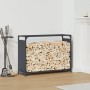 Leñero antracita 90x28x65 cm Acero laminado en frío de , Bolsas y soportes de leña - Ref: Foro24-864205, Precio: 62,18 €, Des...