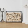 Leñero antracita 90x28x65 cm Acero laminado en frío de , Bolsas y soportes de leña - Ref: Foro24-864205, Precio: 62,18 €, Des...