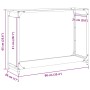 Leñero antracita 90x28x65 cm Acero laminado en frío de , Bolsas y soportes de leña - Ref: Foro24-864205, Precio: 62,18 €, Des...