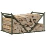 Leñero verde oliva 70x43x34,5 cm Acero laminado en frío de , Bolsas y soportes de leña - Ref: Foro24-864176, Precio: 59,13 €,...