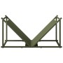 Leñero verde oliva 70x43x34,5 cm Acero laminado en frío de , Bolsas y soportes de leña - Ref: Foro24-864176, Precio: 59,13 €,...