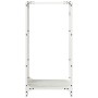 Leñero blanco 40x30x80 cm Acero laminado en frío de , Bolsas y soportes de leña - Ref: Foro24-864226, Precio: 58,81 €, Descue...