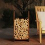 Leñero 40x30x80 cm acero corten de , Bolsas y soportes de leña - Ref: Foro24-864224, Precio: 55,43 €, Descuento: %