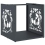 Leñero antracita 40x40x40 cm Acero laminado en frío de , Bolsas y soportes de leña - Ref: Foro24-864251, Precio: 45,96 €, Des...