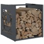 Leñero antracita 40x40x40 cm Acero laminado en frío de , Bolsas y soportes de leña - Ref: Foro24-864251, Precio: 45,96 €, Des...