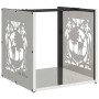 Leñero 40x40x40 cm Acero inoxidable de , Bolsas y soportes de leña - Ref: Foro24-864253, Precio: 53,08 €, Descuento: %