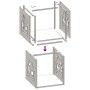 Leñero 40x40x40 cm Acero inoxidable de , Bolsas y soportes de leña - Ref: Foro24-864253, Precio: 53,08 €, Descuento: %