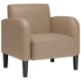Sillón con reposabrazos capuchino 54 cm cuero sintética de , Sillones - Ref: Foro24-4100533, Precio: 134,23 €, Descuento: %