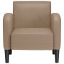 Sillón con reposabrazos capuchino 54 cm cuero sintética de , Sillones - Ref: Foro24-4100533, Precio: 134,23 €, Descuento: %