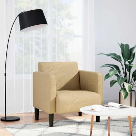Sillón con reposabrazos tejido pana verde claro gris 54 cm de , Sillones - Ref: Foro24-4100519, Precio: 124,74 €, Descuento: %