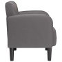 Sillón con reposabrazos gris 54 cm cuero sintética de , Sillones - Ref: Foro24-4100531, Precio: 115,11 €, Descuento: %
