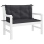 Cojín de banco de jardín tela Oxford negro 100x(50+50)x7 cm de , Cojines para sillas y sofás - Ref: Foro24-314999, Precio: 47...