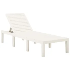 Sonnenliege aus weißem Kunststoff von vidaXL, Liegen - Ref: Foro24-315826, Preis: 147,44 €, Rabatt: %