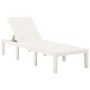 Tumbona de plástico blanco de vidaXL, Tumbonas - Ref: Foro24-315826, Precio: 131,44 €, Descuento: %