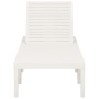 Tumbona de plástico blanco de vidaXL, Tumbonas - Ref: Foro24-315826, Precio: 131,44 €, Descuento: %