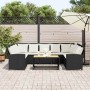 Sofás de jardín 3 piezas y cojines ratán sintético negro de , Conjuntos de jardín - Ref: Foro24-3365328, Precio: 547,65 €, De...
