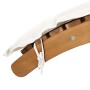 Tumbona con cojines color crema de madera maciza de acacia de , Tumbonas - Ref: Foro24-363284, Precio: 202,06 €, Descuento: %