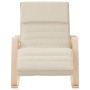 Silla mecedora de tela color crema de , Mecedoras - Ref: Foro24-352448, Precio: 145,43 €, Descuento: %