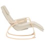 Silla mecedora de tela color crema de , Mecedoras - Ref: Foro24-352448, Precio: 145,43 €, Descuento: %
