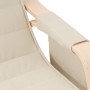 Silla mecedora de tela color crema de , Mecedoras - Ref: Foro24-352448, Precio: 145,43 €, Descuento: %