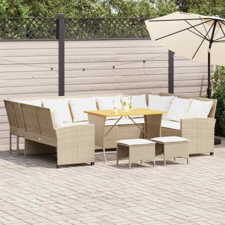 Juego de sofás jardín con cojines 4 pzas ratán sintético beige de , Conjuntos de jardín - Ref: Foro24-3365340, Precio: 733,33...