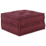 Puf modular tela granate 70x70x36 de , Cojines para sillas y sofás - Ref: Foro24-4019031, Precio: 119,41 €, Descuento: %