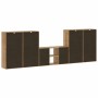 Muebles de TV 5 uds. con almacenaje "ODDA" madera maciza pino de , Muebles TV - Ref: Foro24-3365368, Precio: 268,77 €, Descue...