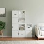 Armarios auxiliares 5 uds "ODDA" blanco 40x24x79 cm madera pino de , Aparadores - Ref: Foro24-3365363, Precio: 283,15 €, Desc...