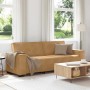Sofá de 3 plazas terciopelo marrón 180 cm de , Sofás - Ref: Foro24-4105037, Precio: 259,88 €, Descuento: %