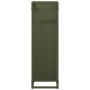 Leñero verde oliva 25x25x80 cm Acero laminado en frío de , Bolsas y soportes de leña - Ref: Foro24-864266, Precio: 44,01 €, D...
