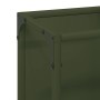 Leñero verde oliva 25x25x80 cm Acero laminado en frío de , Bolsas y soportes de leña - Ref: Foro24-864266, Precio: 44,01 €, D...