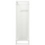 Leñero blanco 25x25x80 cm Acero laminado en frío de , Bolsas y soportes de leña - Ref: Foro24-864264, Precio: 44,01 €, Descue...