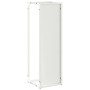 Leñero blanco 25x25x80 cm Acero laminado en frío de , Bolsas y soportes de leña - Ref: Foro24-864264, Precio: 44,01 €, Descue...