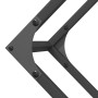 Leñero negro 100x25x100 cm Acero laminado en frío de , Bolsas y soportes de leña - Ref: Foro24-864287, Precio: 36,86 €, Descu...