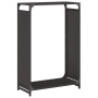 Leñero negro 60x28x90 cm Acero laminado en frío de , Bolsas y soportes de leña - Ref: Foro24-864211, Precio: 60,49 €, Descuen...