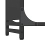 Leñero negro 60x28x90 cm Acero laminado en frío de , Bolsas y soportes de leña - Ref: Foro24-864211, Precio: 60,49 €, Descuen...