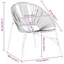 Silla de jardín con forma de huevo de ratán sintético negro de , Sillas de jardín - Ref: Foro24-4009287, Precio: 83,24 €, Des...