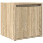 Mesilla de noche de pared roble Sonoma 38x34x40 cm de , Mesitas de noche - Ref: Foro24-861233, Precio: 36,14 €, Descuento: %