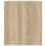 Mesilla de noche de pared roble Sonoma 38x34x40 cm de , Mesitas de noche - Ref: Foro24-861233, Precio: 36,14 €, Descuento: %