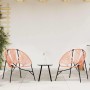 Silla de jardín con forma huevo ratán sintético naranja y negro de , Sillas de jardín - Ref: Foro24-4009291, Precio: 88,05 €,...