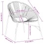 Silla de jardín con forma huevo ratán sintético naranja y negro de , Sillas de jardín - Ref: Foro24-4009291, Precio: 88,05 €,...