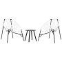 Juego de sillas de jardín 3 uds ratán sintético blanco y negro de , Sillas de jardín - Ref: Foro24-4009293, Precio: 169,92 €,...