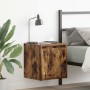 Mesillas de noche de pared 2 uds roble ahumado 38x34x40 cm de , Mesitas de noche - Ref: Foro24-861238, Precio: 61,21 €, Descu...