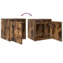 Mesillas de noche de pared 2 uds roble ahumado 38x34x40 cm de , Mesitas de noche - Ref: Foro24-861238, Precio: 61,21 €, Descu...