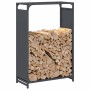Leñero antracita 60x28x90 cm Acero laminado en frío de , Bolsas y soportes de leña - Ref: Foro24-864213, Precio: 62,09 €, Des...