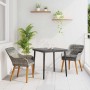 Conjunto de Comedor de Jardín 3 pcs Gris ratán sintético en Mesas de jardín | Comprar online en Foru.es