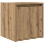 Mesitas de noche de pared 2 uds roble artisan 38x34x40 cm de , Mesitas de noche - Ref: Foro24-861246, Precio: 67,00 €, Descue...
