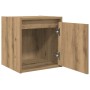 Mesitas de noche de pared 2 uds roble artisan 38x34x40 cm de , Mesitas de noche - Ref: Foro24-861246, Precio: 67,00 €, Descue...